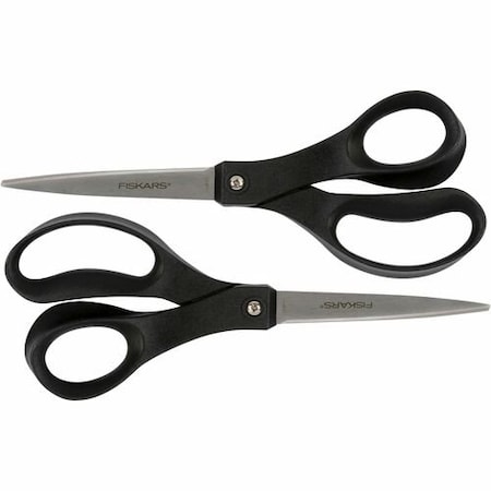 Fiskars SCISSORS, 8in, RECYCLD, BLK, 2PK FSK1067261